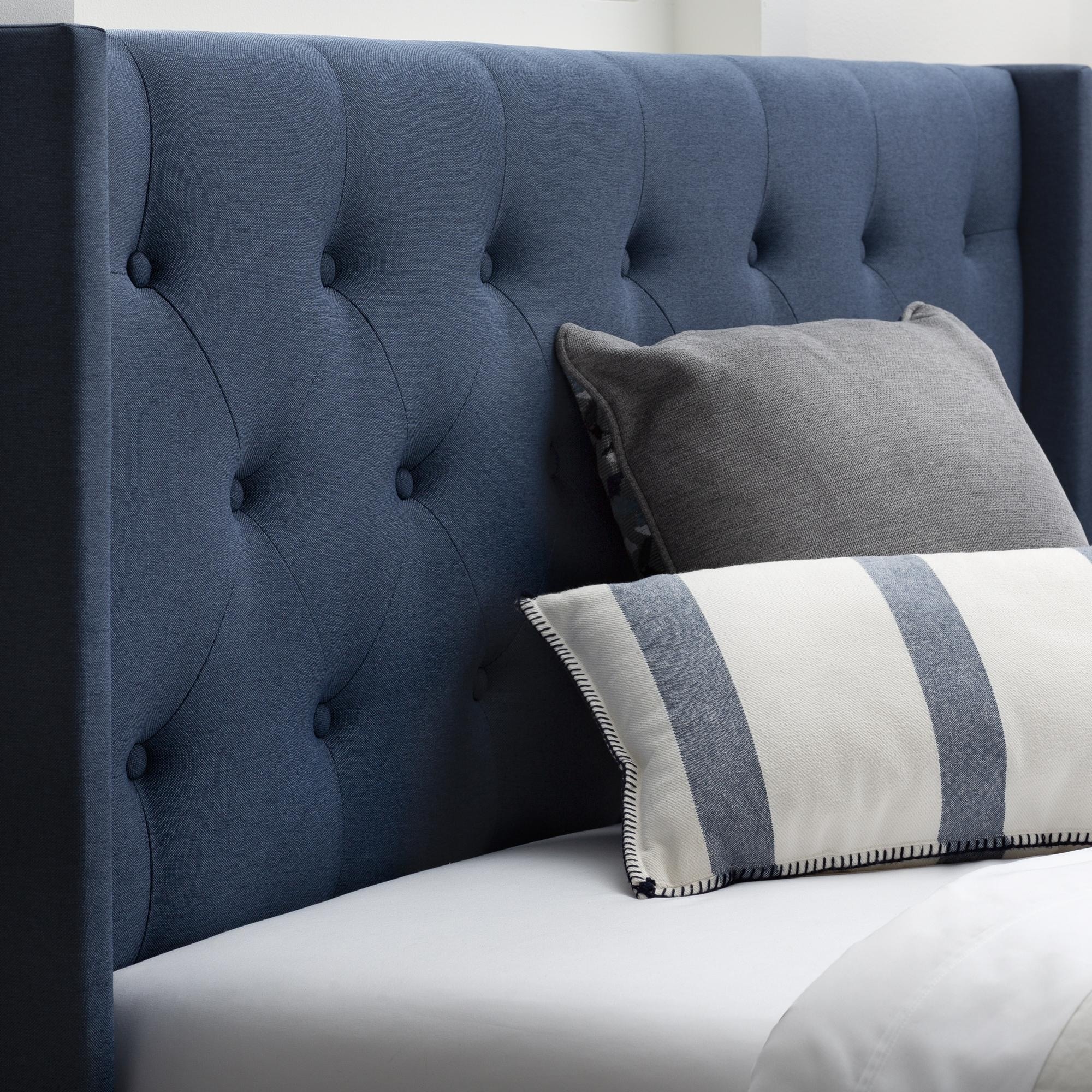Brookside bella hotsell wingback upholstered bed